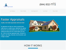 Tablet Screenshot of fasterappraisals.com